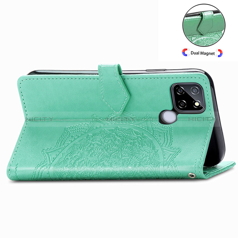 Funda de Cuero Cartera con Soporte Patron de Moda Carcasa para Realme V3 5G