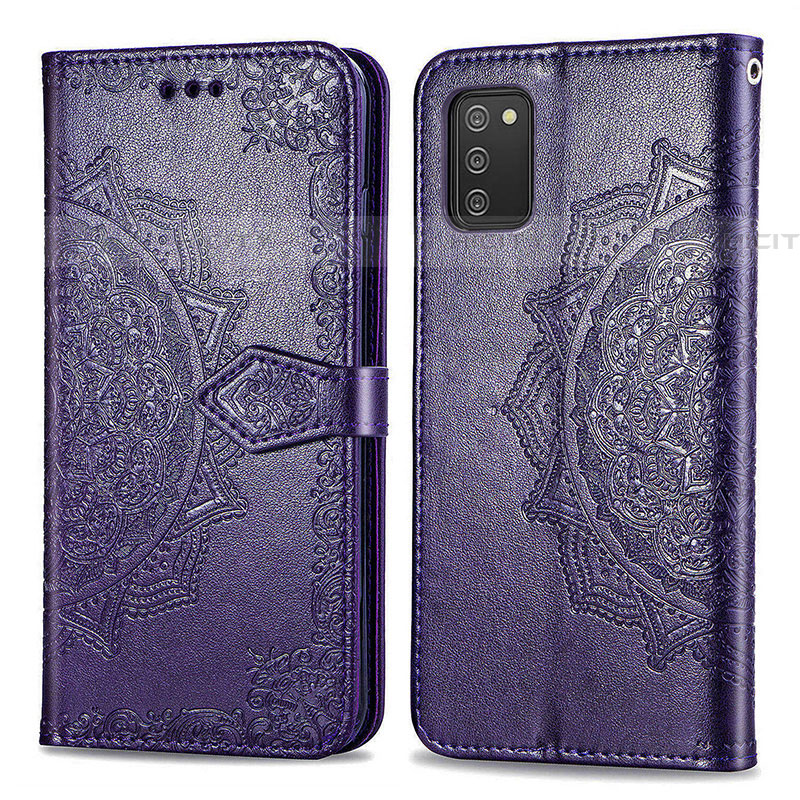 Funda de Cuero Cartera con Soporte Patron de Moda Carcasa para Samsung Galaxy A03s