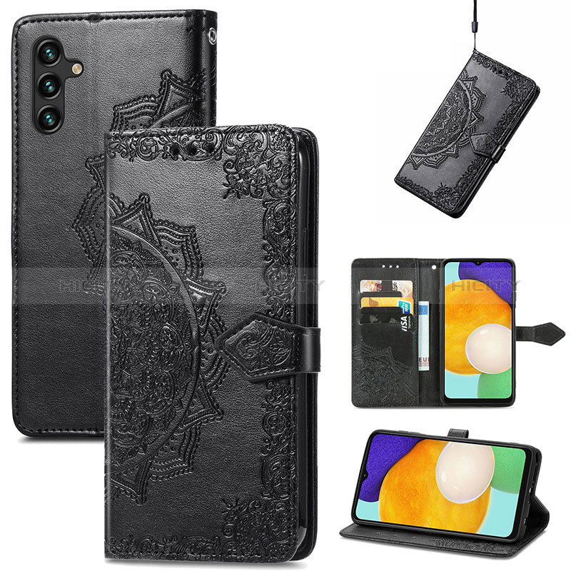 Funda de Cuero Cartera con Soporte Patron de Moda Carcasa para Samsung Galaxy A04s