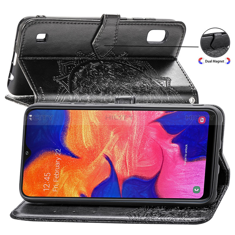 Funda de Cuero Cartera con Soporte Patron de Moda Carcasa para Samsung Galaxy A10