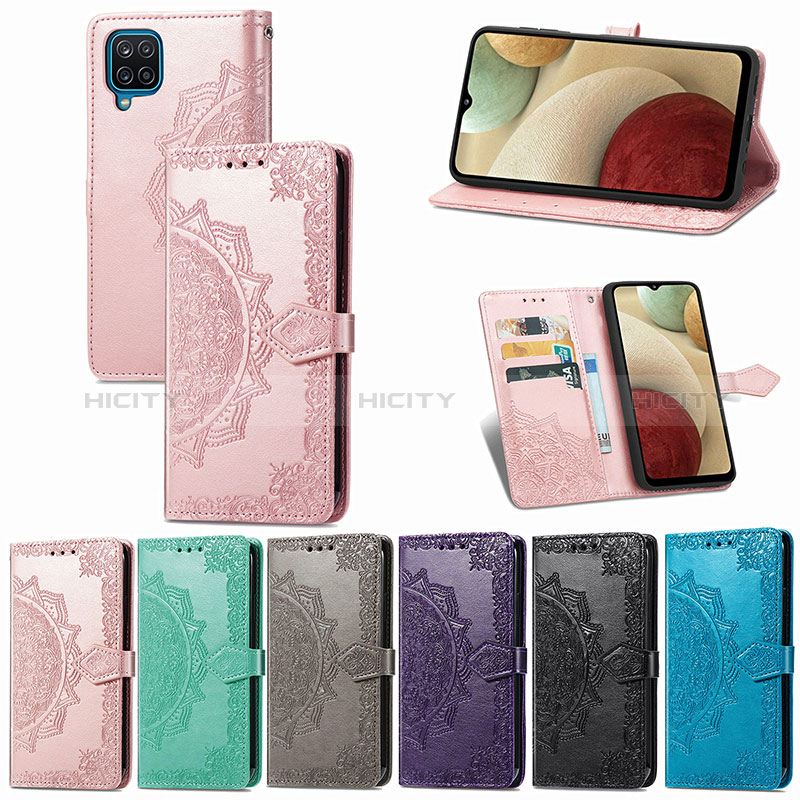 Funda de Cuero Cartera con Soporte Patron de Moda Carcasa para Samsung Galaxy A12 5G