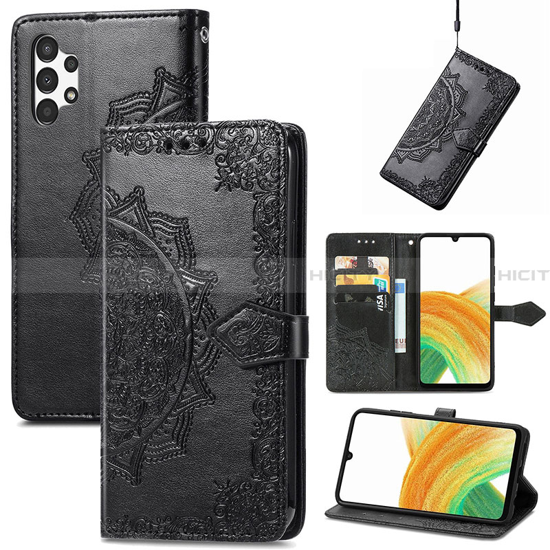 Funda de Cuero Cartera con Soporte Patron de Moda Carcasa para Samsung Galaxy A13 4G