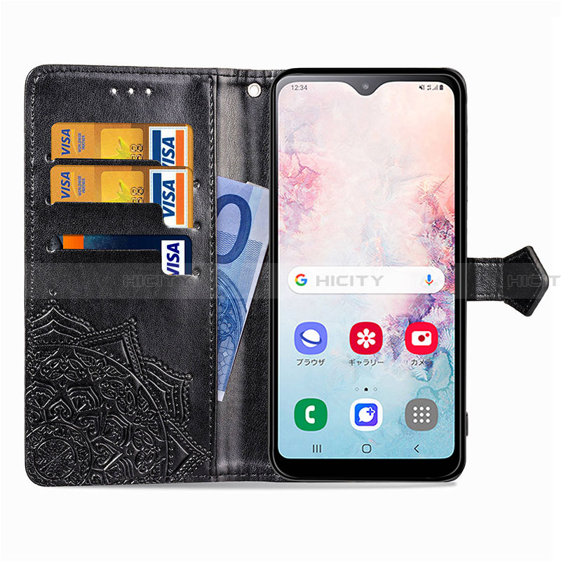 Funda de Cuero Cartera con Soporte Patron de Moda Carcasa para Samsung Galaxy A20 SC-02M SCV46