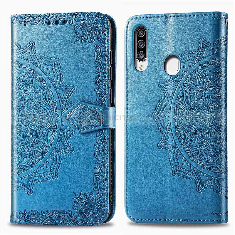 Funda de Cuero Cartera con Soporte Patron de Moda Carcasa para Samsung Galaxy A20s