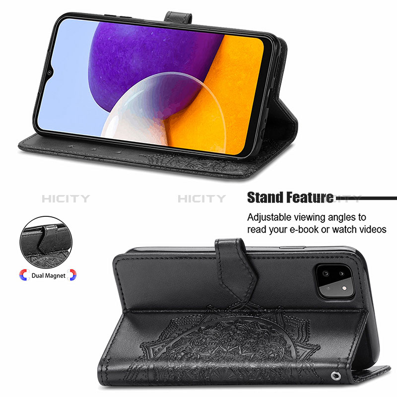 Funda de Cuero Cartera con Soporte Patron de Moda Carcasa para Samsung Galaxy A22s 5G