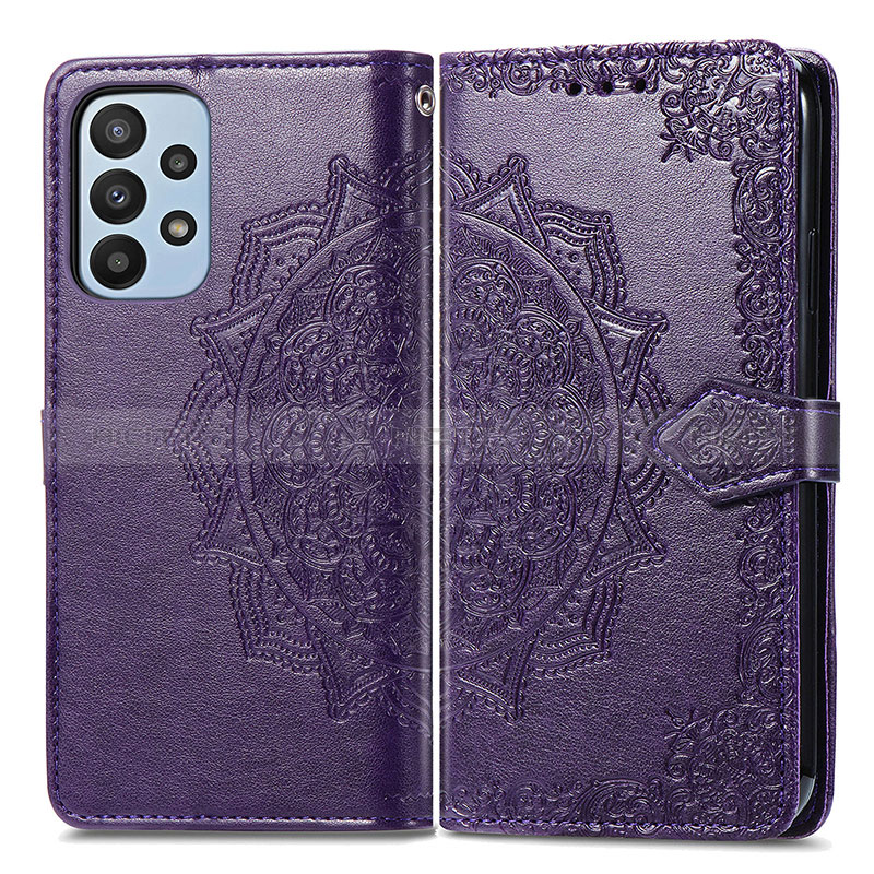 Funda de Cuero Cartera con Soporte Patron de Moda Carcasa para Samsung Galaxy A23 5G