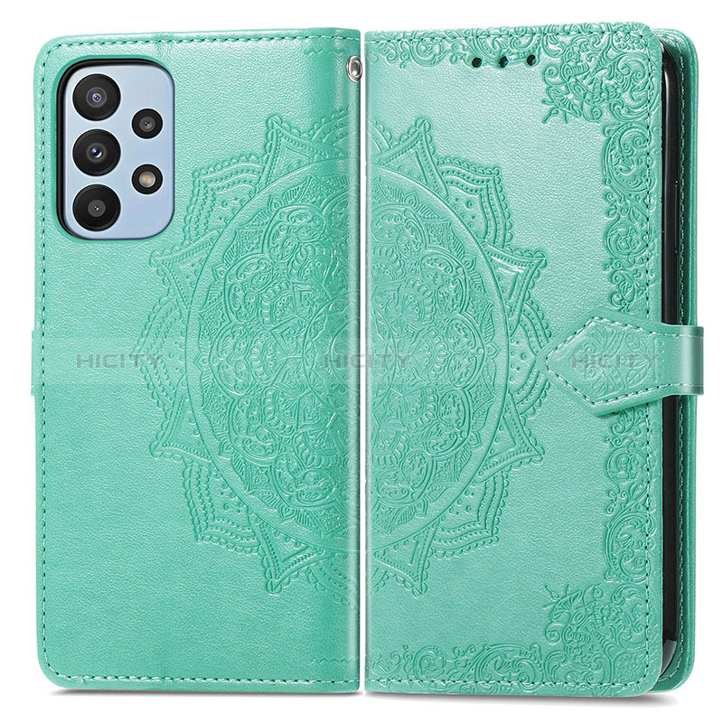 Funda de Cuero Cartera con Soporte Patron de Moda Carcasa para Samsung Galaxy A23 5G