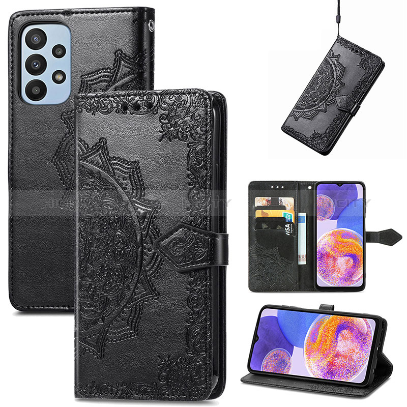 Funda de Cuero Cartera con Soporte Patron de Moda Carcasa para Samsung Galaxy A23 5G