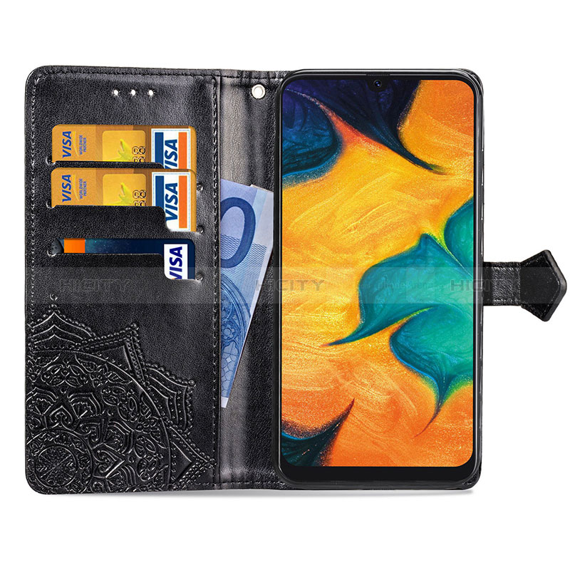 Funda de Cuero Cartera con Soporte Patron de Moda Carcasa para Samsung Galaxy A30