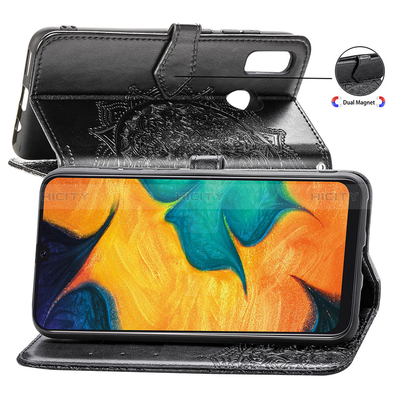 Funda de Cuero Cartera con Soporte Patron de Moda Carcasa para Samsung Galaxy A30