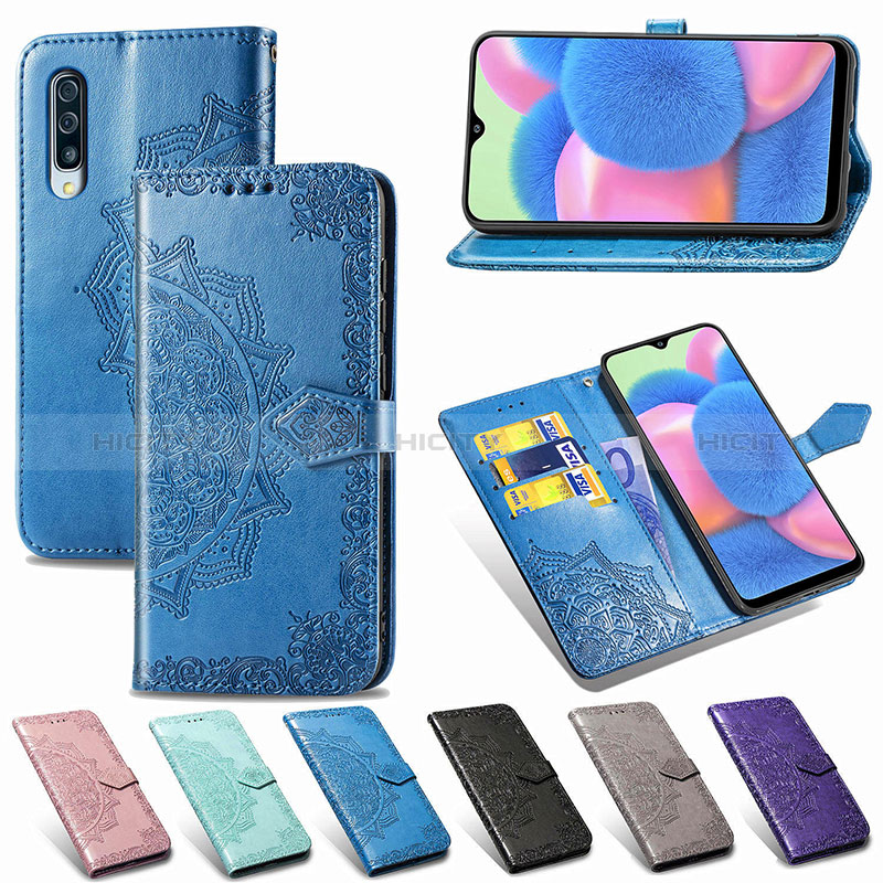 Funda de Cuero Cartera con Soporte Patron de Moda Carcasa para Samsung Galaxy A30S