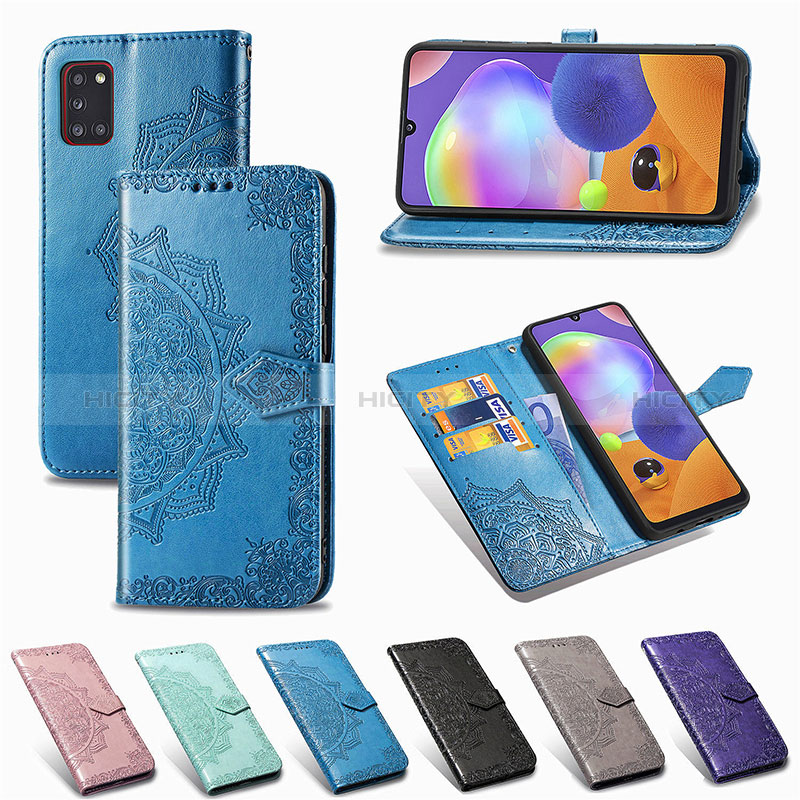 Funda de Cuero Cartera con Soporte Patron de Moda Carcasa para Samsung Galaxy A31