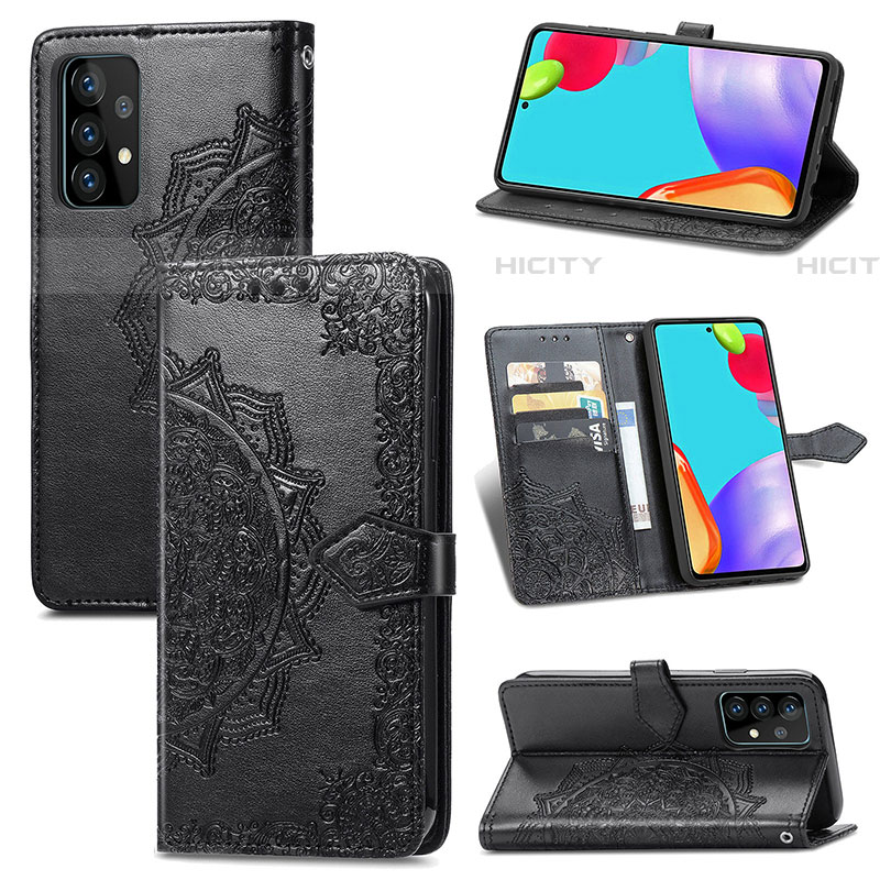 Funda de Cuero Cartera con Soporte Patron de Moda Carcasa para Samsung Galaxy A52 4G