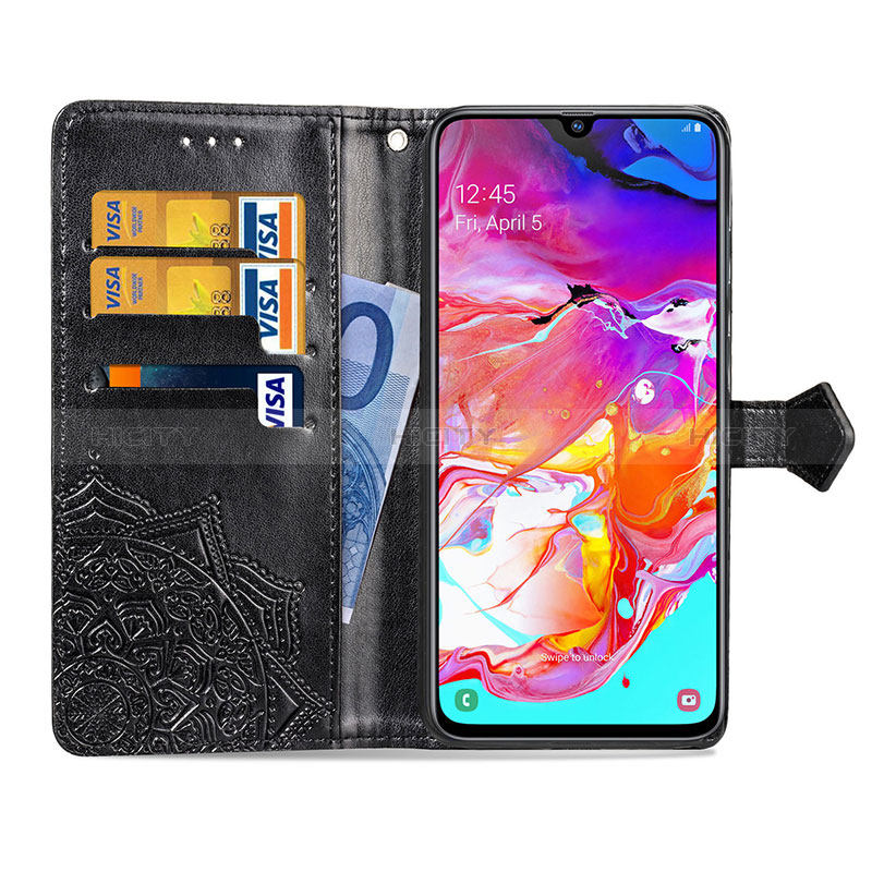 Funda de Cuero Cartera con Soporte Patron de Moda Carcasa para Samsung Galaxy A70S