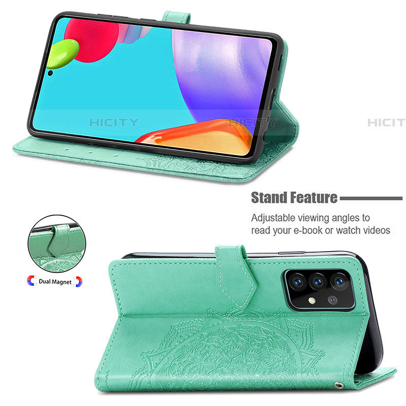 Funda de Cuero Cartera con Soporte Patron de Moda Carcasa para Samsung Galaxy A72 4G