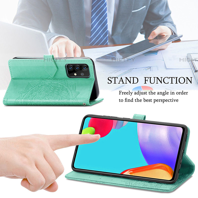 Funda de Cuero Cartera con Soporte Patron de Moda Carcasa para Samsung Galaxy A72 5G