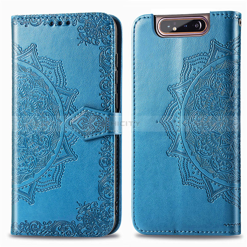 Funda de Cuero Cartera con Soporte Patron de Moda Carcasa para Samsung Galaxy A80