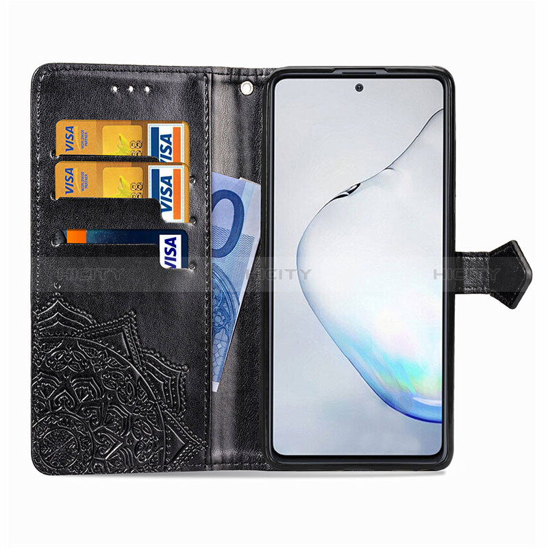 Funda de Cuero Cartera con Soporte Patron de Moda Carcasa para Samsung Galaxy A81