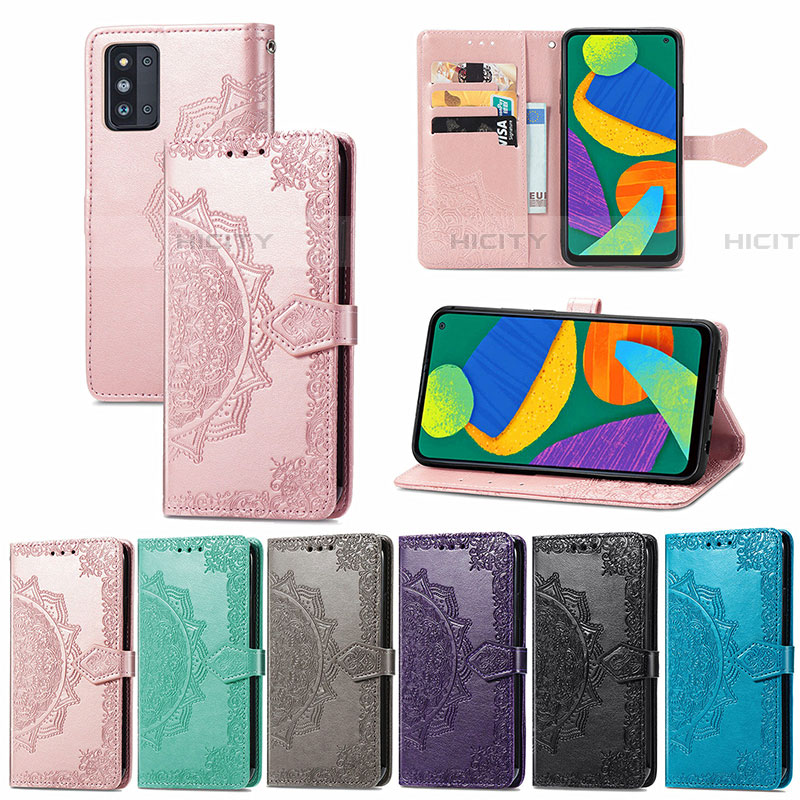 Funda de Cuero Cartera con Soporte Patron de Moda Carcasa para Samsung Galaxy F52 5G