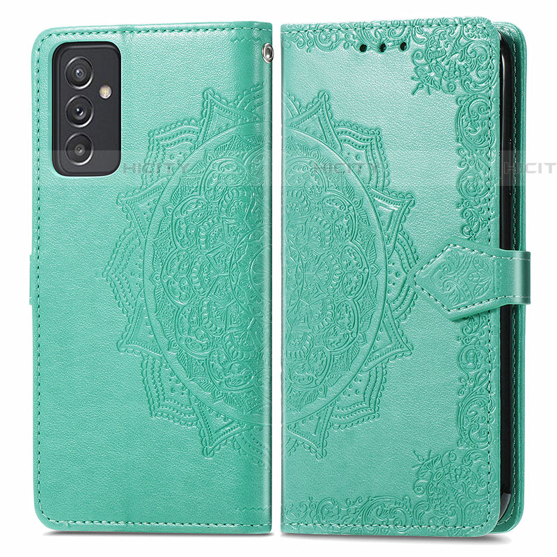 Funda de Cuero Cartera con Soporte Patron de Moda Carcasa para Samsung Galaxy M14 5G Verde