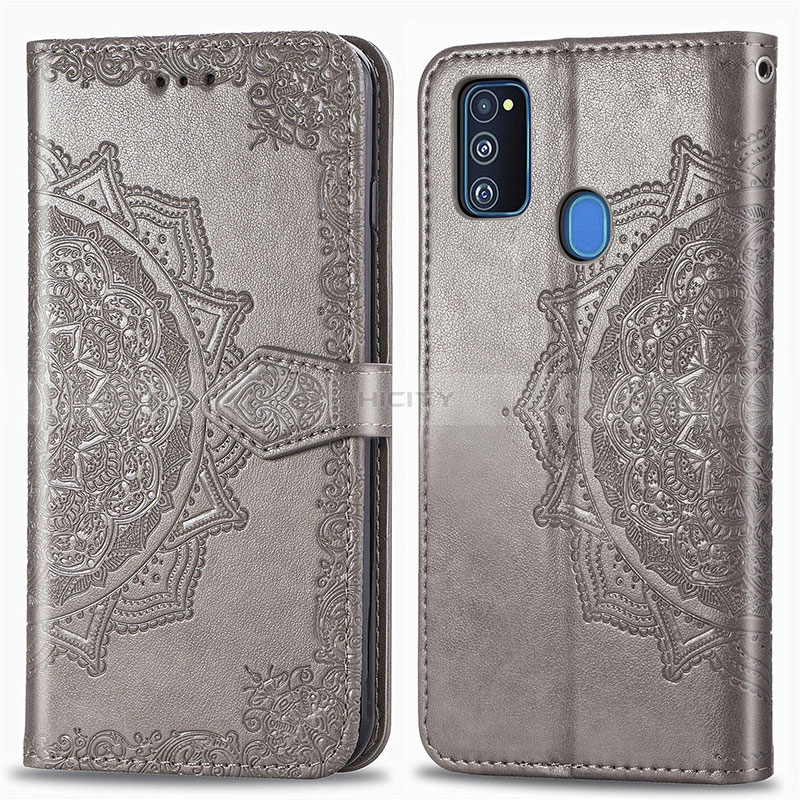 Funda de Cuero Cartera con Soporte Patron de Moda Carcasa para Samsung Galaxy M21