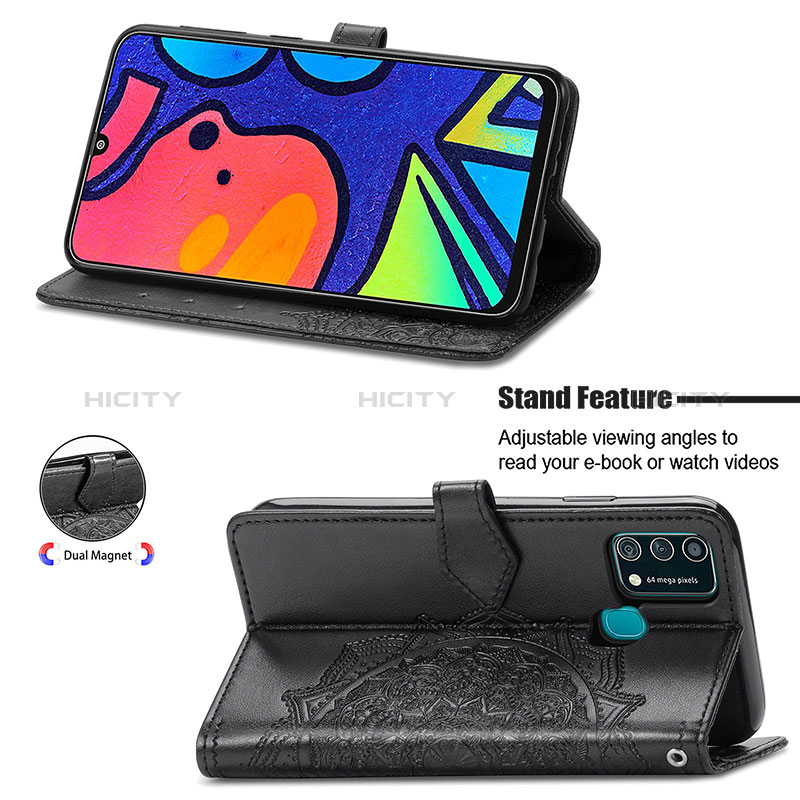 Funda de Cuero Cartera con Soporte Patron de Moda Carcasa para Samsung Galaxy M31