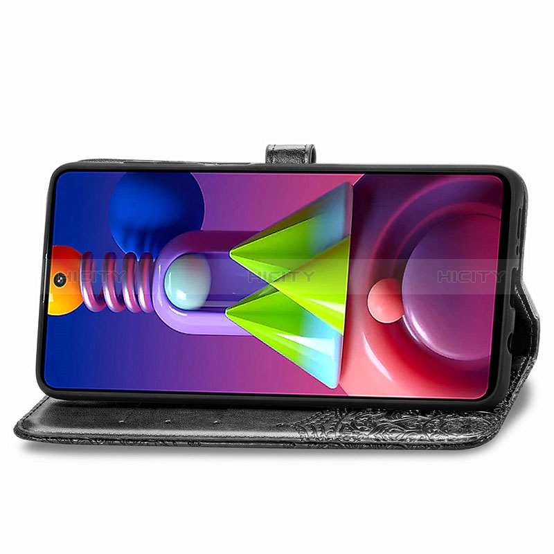 Funda de Cuero Cartera con Soporte Patron de Moda Carcasa para Samsung Galaxy M51