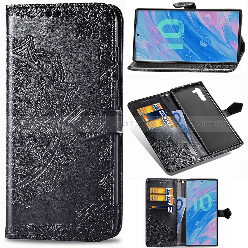 Funda de Cuero Cartera con Soporte Patron de Moda Carcasa para Samsung Galaxy Note 10 5G