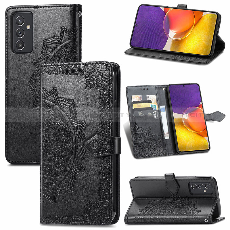 Funda de Cuero Cartera con Soporte Patron de Moda Carcasa para Samsung Galaxy Quantum2 5G