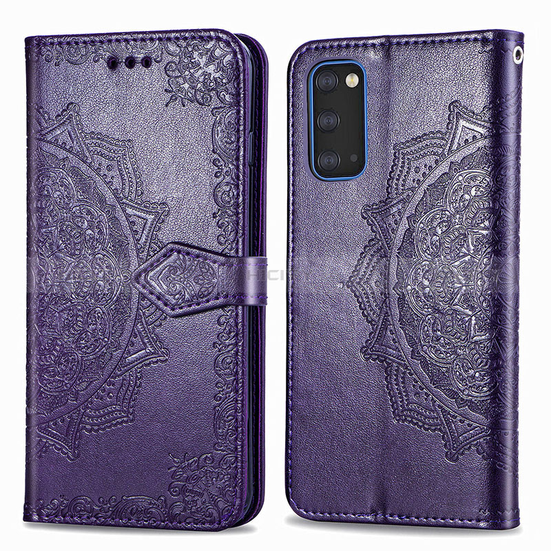 Funda de Cuero Cartera con Soporte Patron de Moda Carcasa para Samsung Galaxy S20