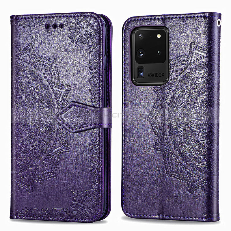 Funda de Cuero Cartera con Soporte Patron de Moda Carcasa para Samsung Galaxy S20 Ultra 5G