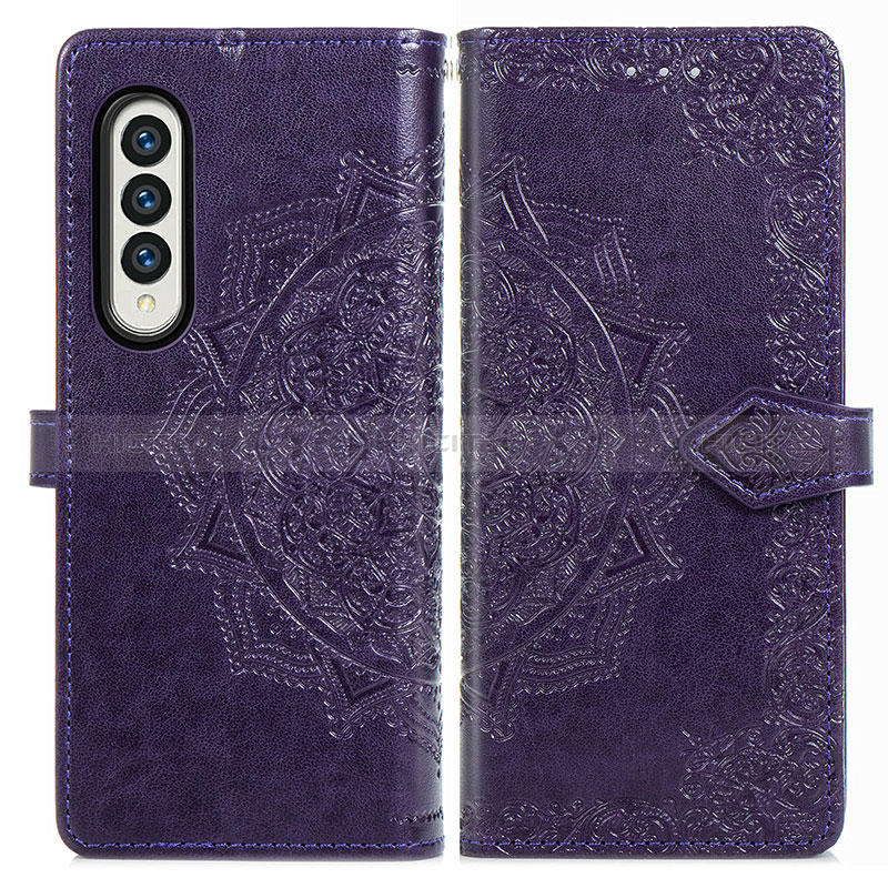 Funda de Cuero Cartera con Soporte Patron de Moda Carcasa para Samsung Galaxy Z Fold3 5G