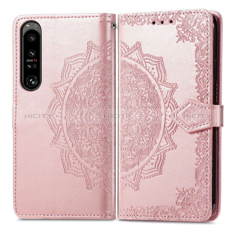 Funda de Cuero Cartera con Soporte Patron de Moda Carcasa para Sony Xperia 1 IV SO-51C