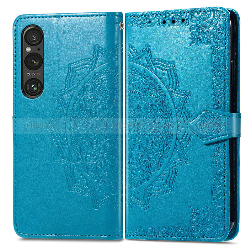 Funda de Cuero Cartera con Soporte Patron de Moda Carcasa para Sony Xperia 1 V