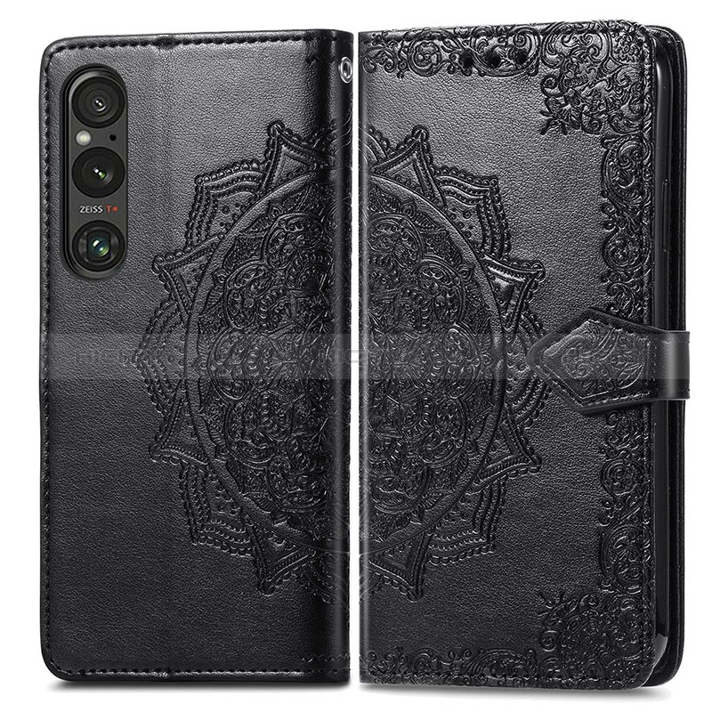 Funda de Cuero Cartera con Soporte Patron de Moda Carcasa para Sony Xperia 1 V