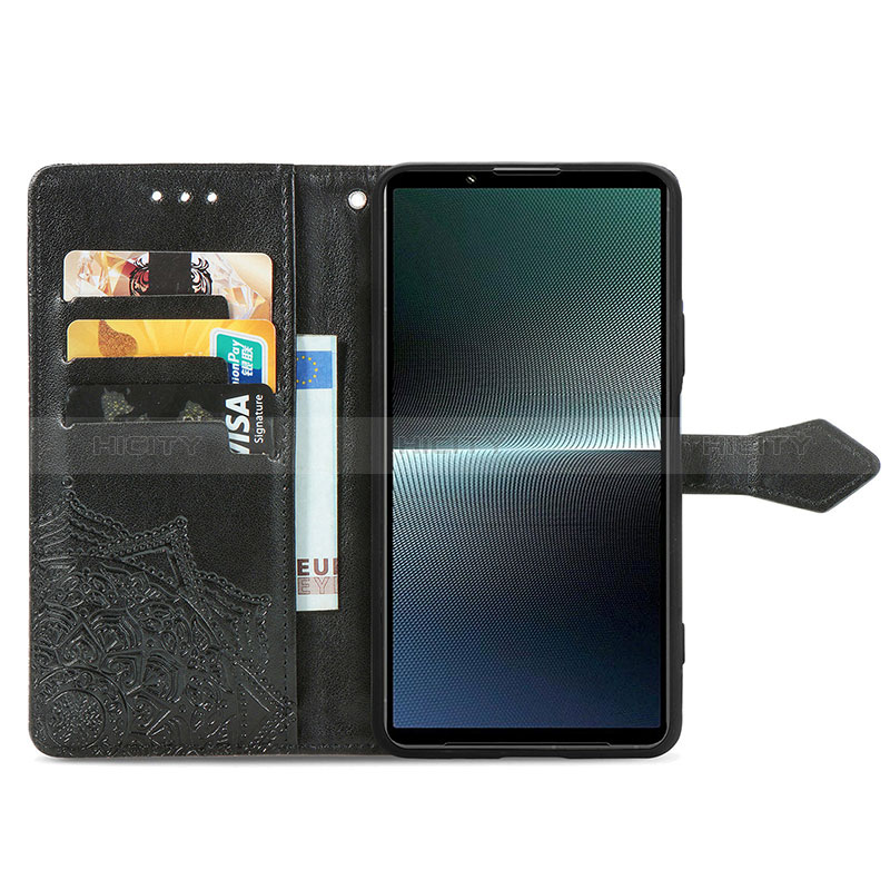 Funda de Cuero Cartera con Soporte Patron de Moda Carcasa para Sony Xperia 1 V