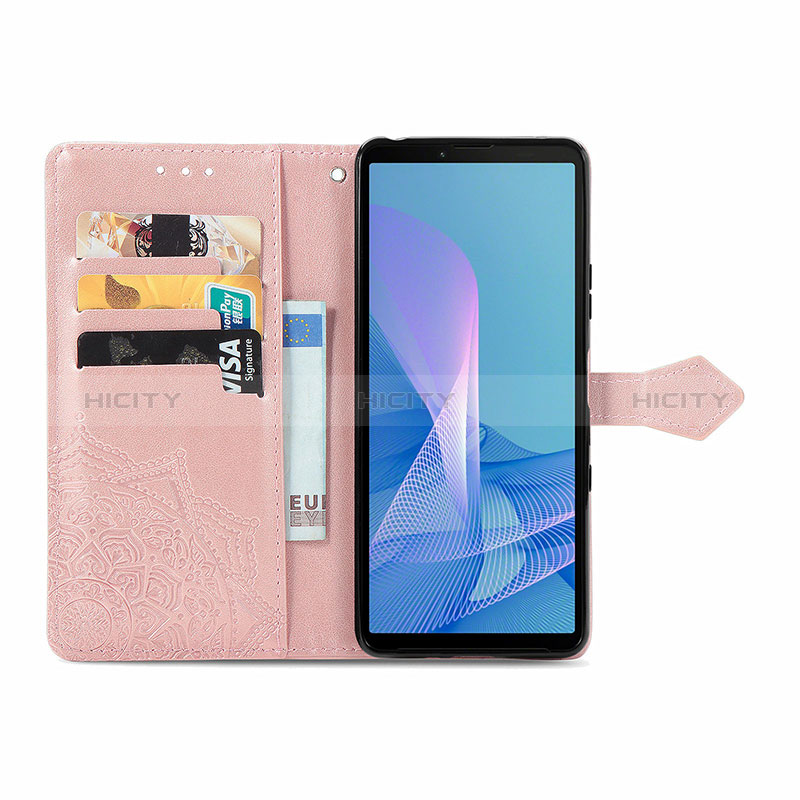 Funda de Cuero Cartera con Soporte Patron de Moda Carcasa para Sony Xperia 10 III Lite