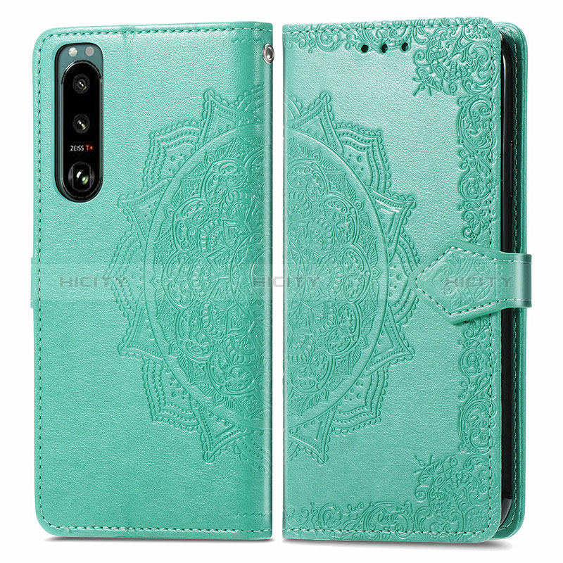 Funda de Cuero Cartera con Soporte Patron de Moda Carcasa para Sony Xperia 5 III