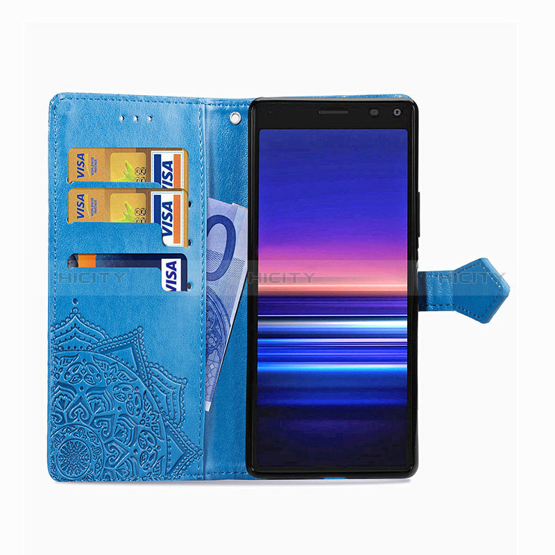 Funda de Cuero Cartera con Soporte Patron de Moda Carcasa para Sony Xperia 8