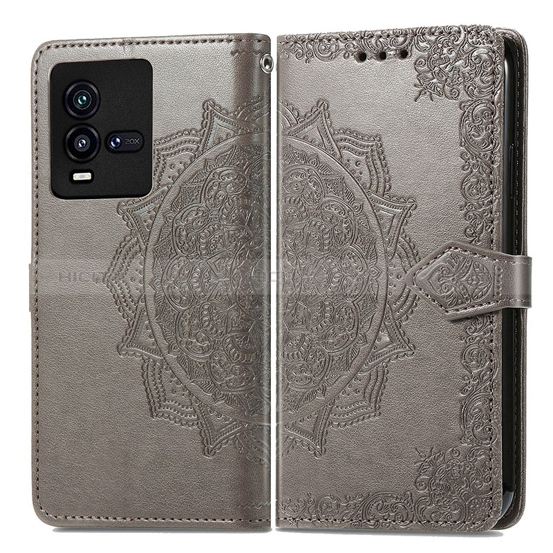 Funda de Cuero Cartera con Soporte Patron de Moda Carcasa para Vivo iQOO 9T 5G