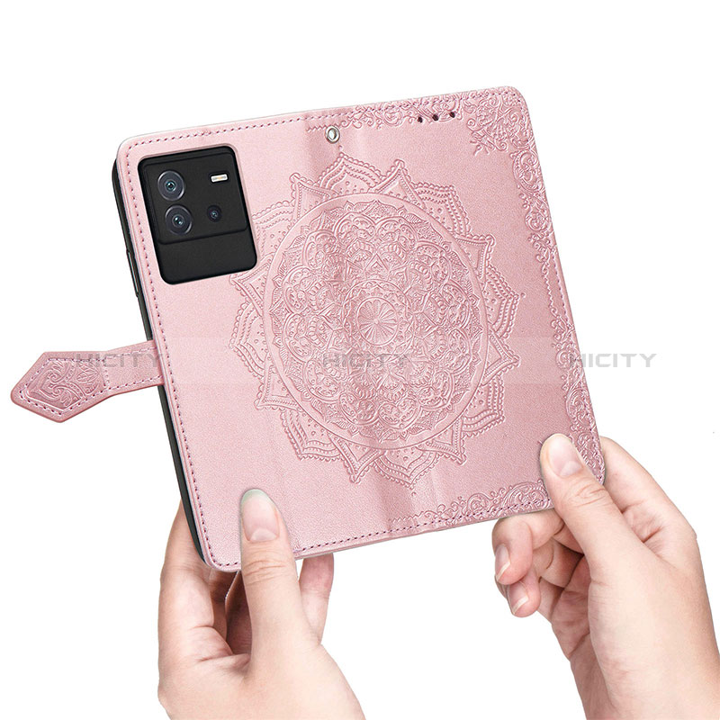 Funda de Cuero Cartera con Soporte Patron de Moda Carcasa para Vivo iQOO Neo6 5G