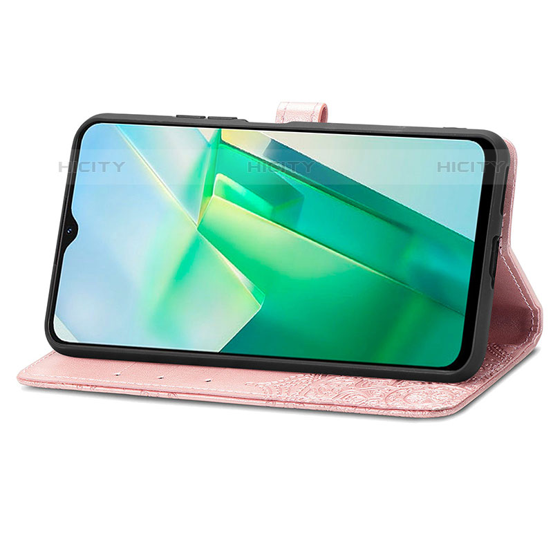 Funda de Cuero Cartera con Soporte Patron de Moda Carcasa para Vivo iQOO Z6x