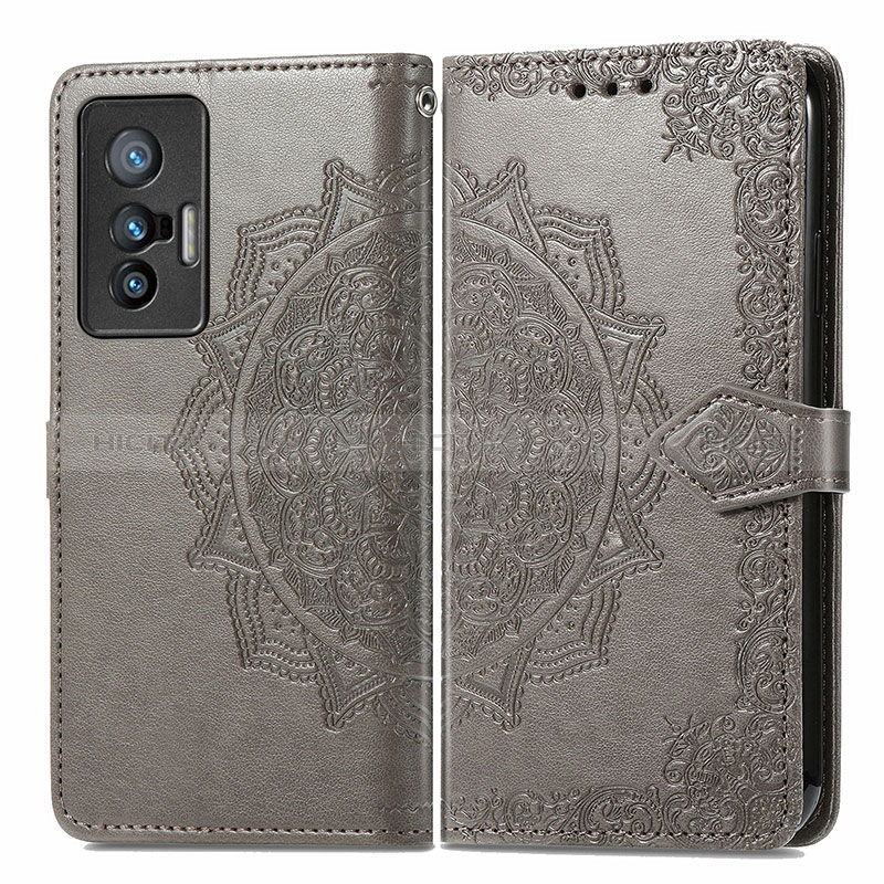 Funda de Cuero Cartera con Soporte Patron de Moda Carcasa para Vivo X70t