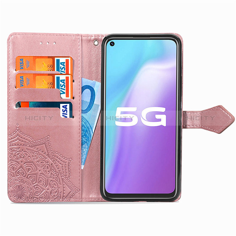 Funda de Cuero Cartera con Soporte Patron de Moda Carcasa para Vivo Y51s 5G