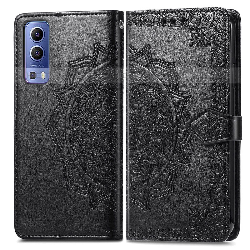 Funda de Cuero Cartera con Soporte Patron de Moda Carcasa para Vivo Y52 5G