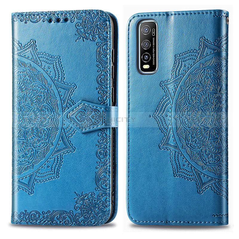 Funda de Cuero Cartera con Soporte Patron de Moda Carcasa para Vivo Y70t 5G