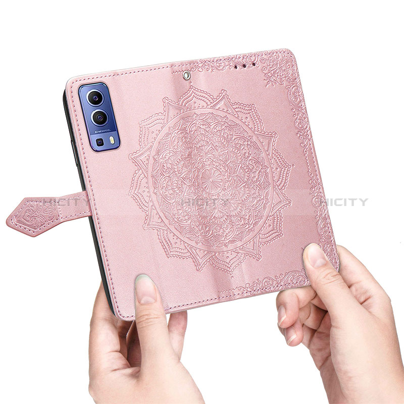 Funda de Cuero Cartera con Soporte Patron de Moda Carcasa para Vivo Y72 5G