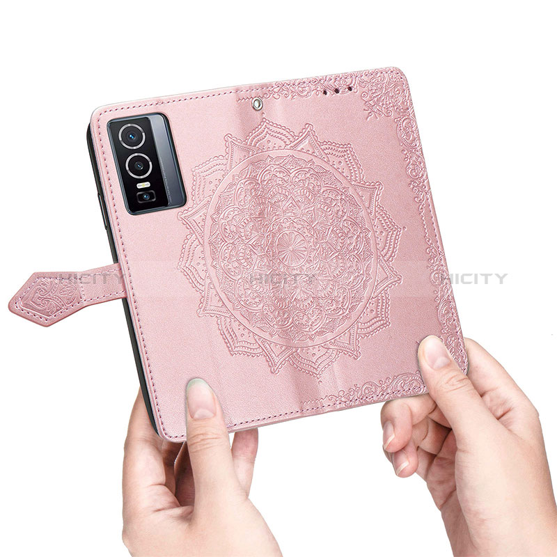 Funda de Cuero Cartera con Soporte Patron de Moda Carcasa para Vivo Y76 5G