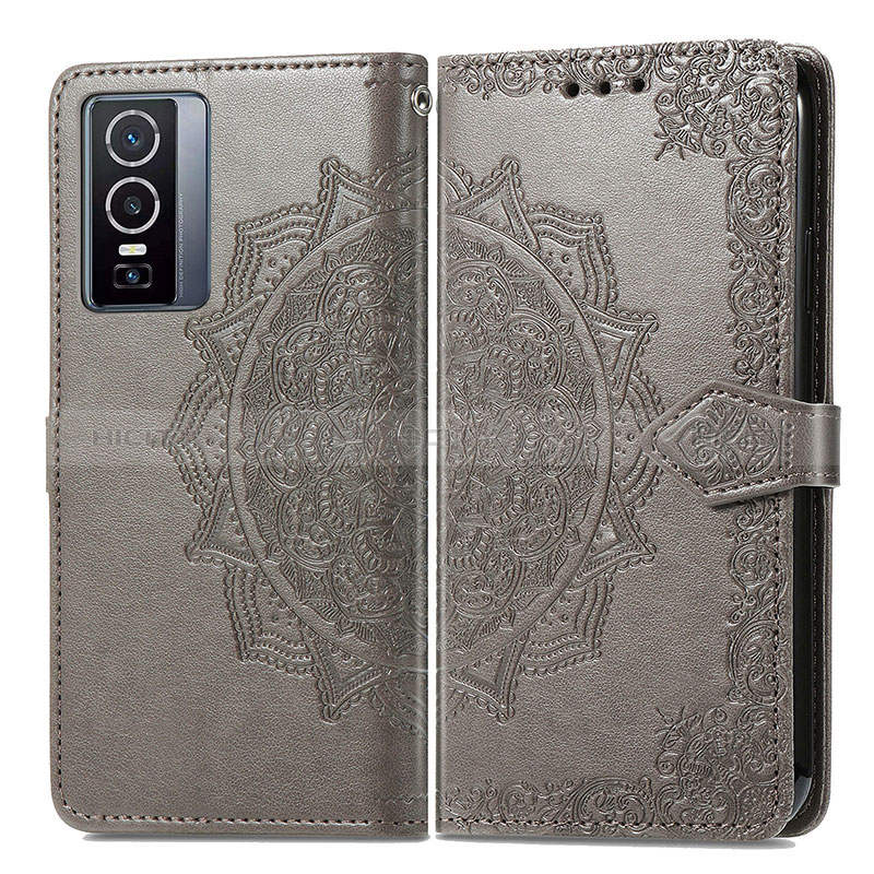 Funda de Cuero Cartera con Soporte Patron de Moda Carcasa para Vivo Y76 5G