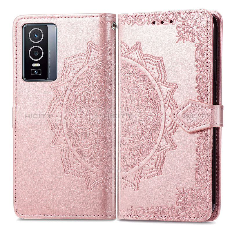 Funda de Cuero Cartera con Soporte Patron de Moda Carcasa para Vivo Y76 5G